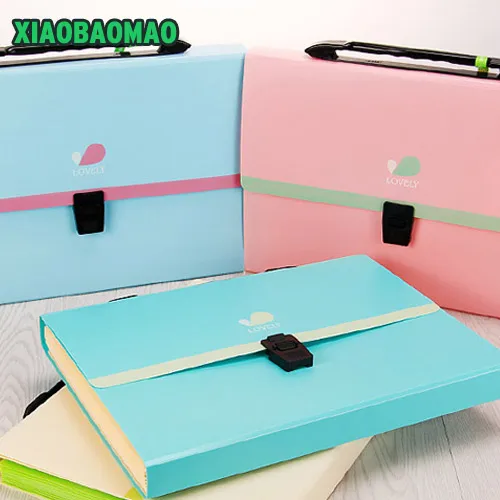

School Office tons waterproof Expanding Wallet Convenient Category Management folder square folders package Expanding Walle