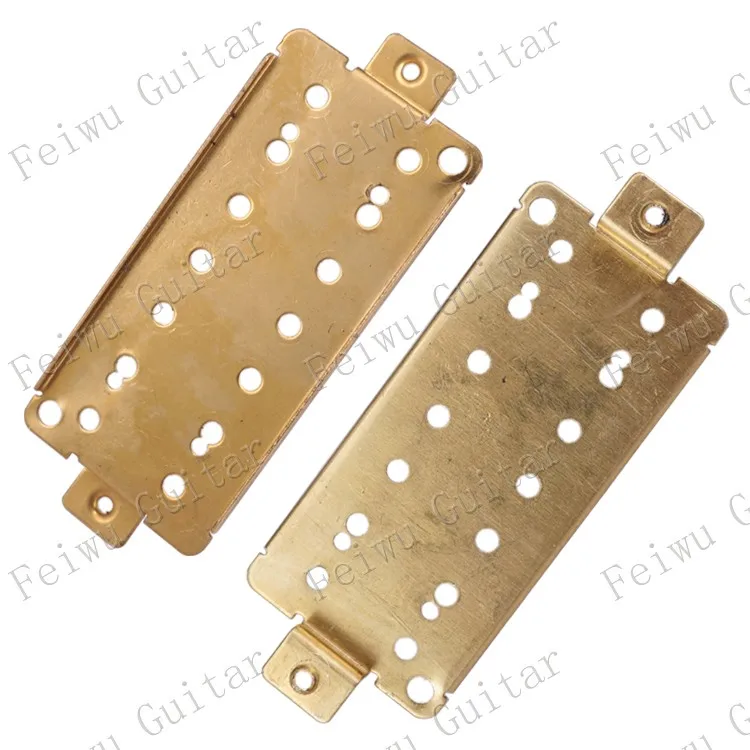 

2 Pcs Brass 7 String Electric Guitar Humbucker Baseplate / Pickup Baseplate