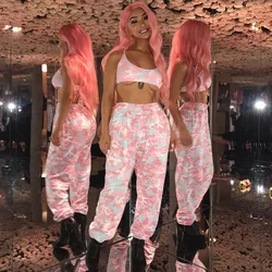 streetwear joggers women harem long pants fitness clothing sweatpants pink camouflage trousers womens clothing Free shipping streetwear joggers women harem long pants fitness clothing sweatpants pink camouflage trousers womens clothing Free shipping