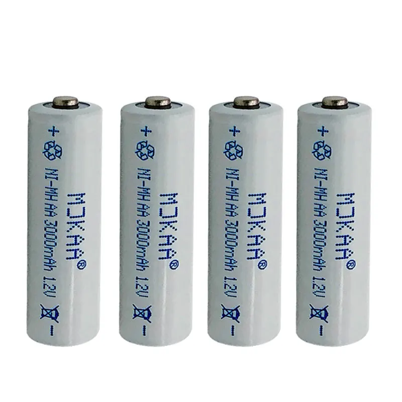 4 шт. AA 2A 1 2 V 5 #3000 mah перезаряжаемая батарея Ni-MH аккумуляторные батареи камера