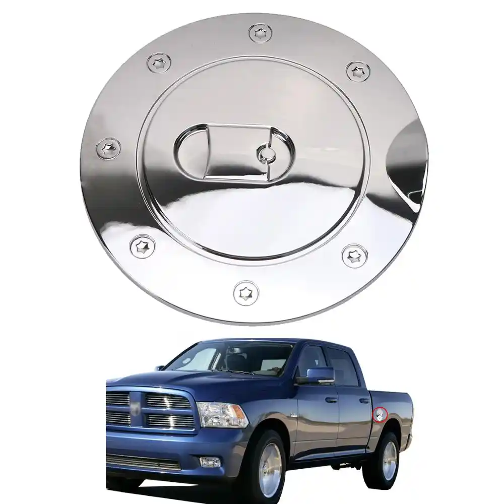 Chrome Fuel Tank Gas Door Cap Cover for Dodge Ram 1500 2500 3500 2009