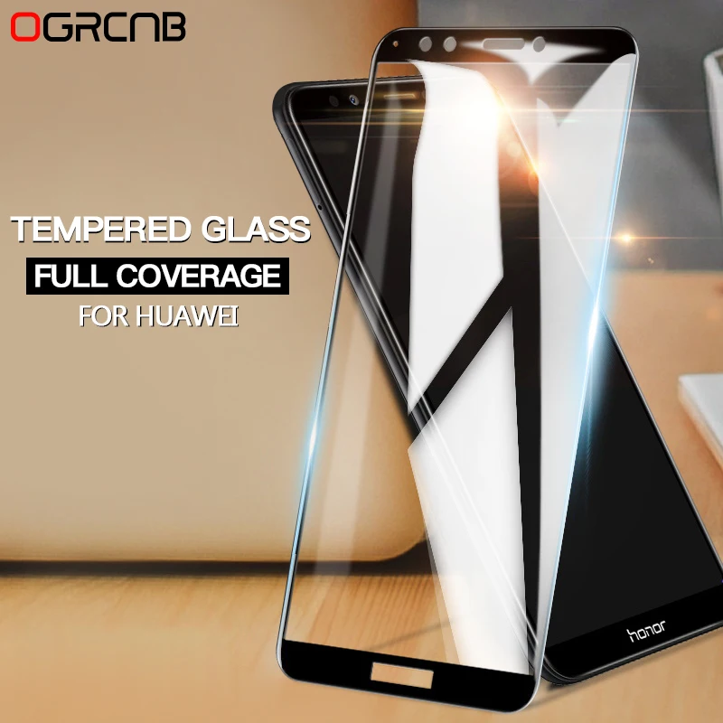 

9H Protective Tempered Glass For Huawei P9 Lite P10 Plus Full Cover Screen Protector For Huawei Honor 9 Lite V9 V10 Glass Film