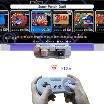 

Drop ship Wireless Gamepads 2.4GHZ Joypad Joystick Controller for SNES Super Nintendo Classic MINI Console remote Accessories