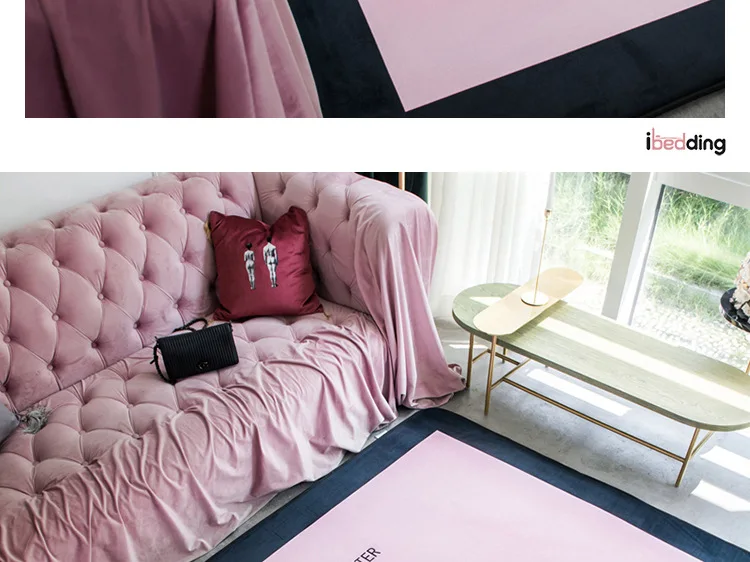 140*190 см Коврик для гостиной розовая корона для принцессы ковры для детской комнаты спальня Противоскользящий детский коврик мягкие детские игровые коврики Tapis