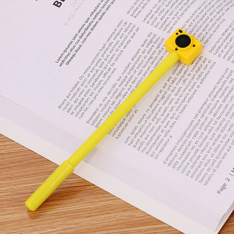 Креативная гелевая ручка для камеры, кавайные Мультяшные смешные ручки для школы, письма, детский подарок, Корейская Милая канцелярия, офисные принадлежности