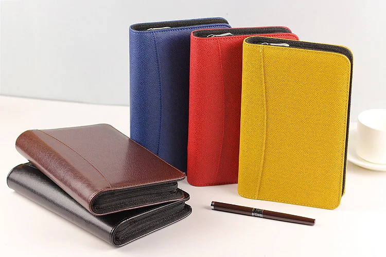 Loose leaf Spinder refillable 18K 25K 32K mini daily portfolio notebook papelaria folder with calculator zip Loose leaf Spinder refillable 18K 25K 32K mini daily portfolio notebook papelaria folder with calculator zip