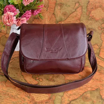 

Women 100% Genuine Leather Bag Casual Cow Leather Handbags Women Messenger Shoulder Bags Bolsas Feminina High Quality Phone Bag