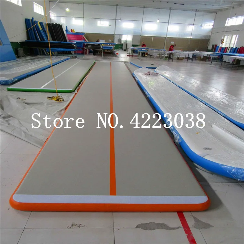 

Free Shipping Durable 8*2*0.2m inflatable air gym track mattress tumbling track, gym crash mat inflatable yoga track
