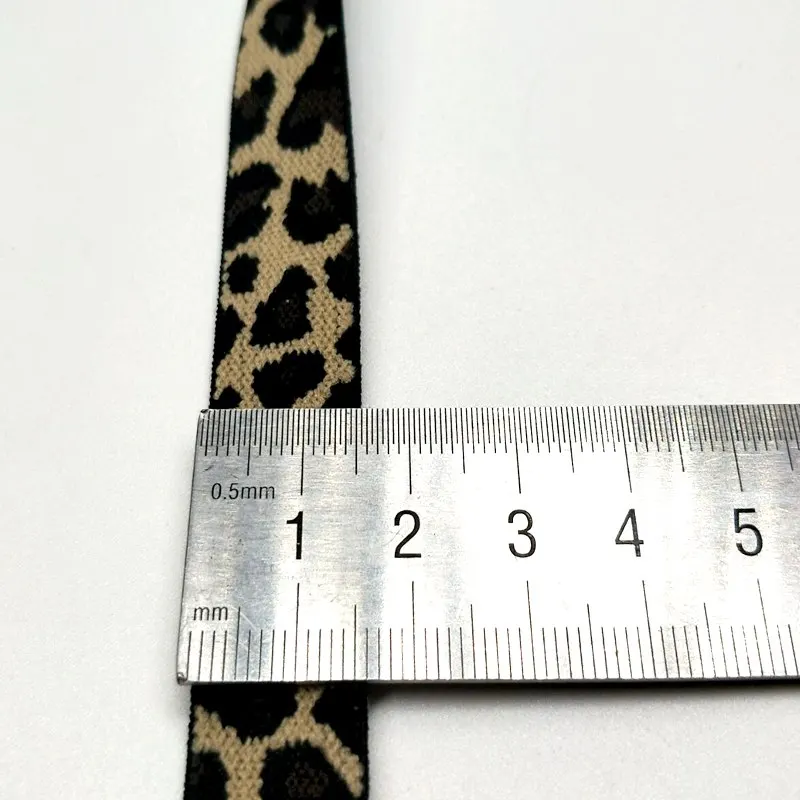 HL 15 мм ширина 2 м/5 м леопардовая эластичная лента DIY аксессуары для одежды для изготовления повязки на голову