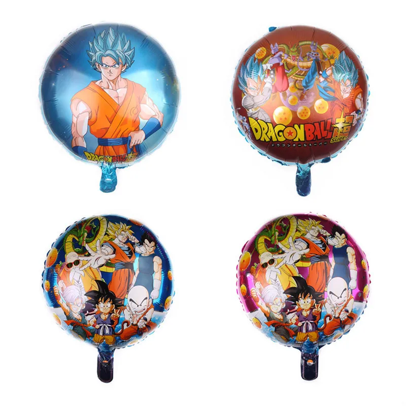 

Double-sided dragon ball shape children's goku toy aluminum film balloon