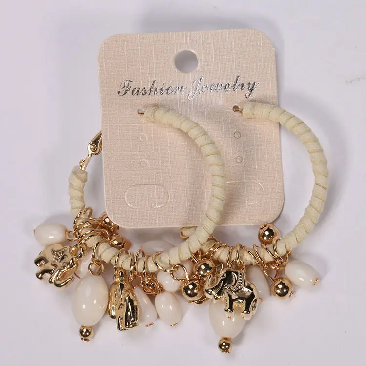 Классические длинные серьги подвески в виде животных 4 цвета|earring tree|earrings pandapendant