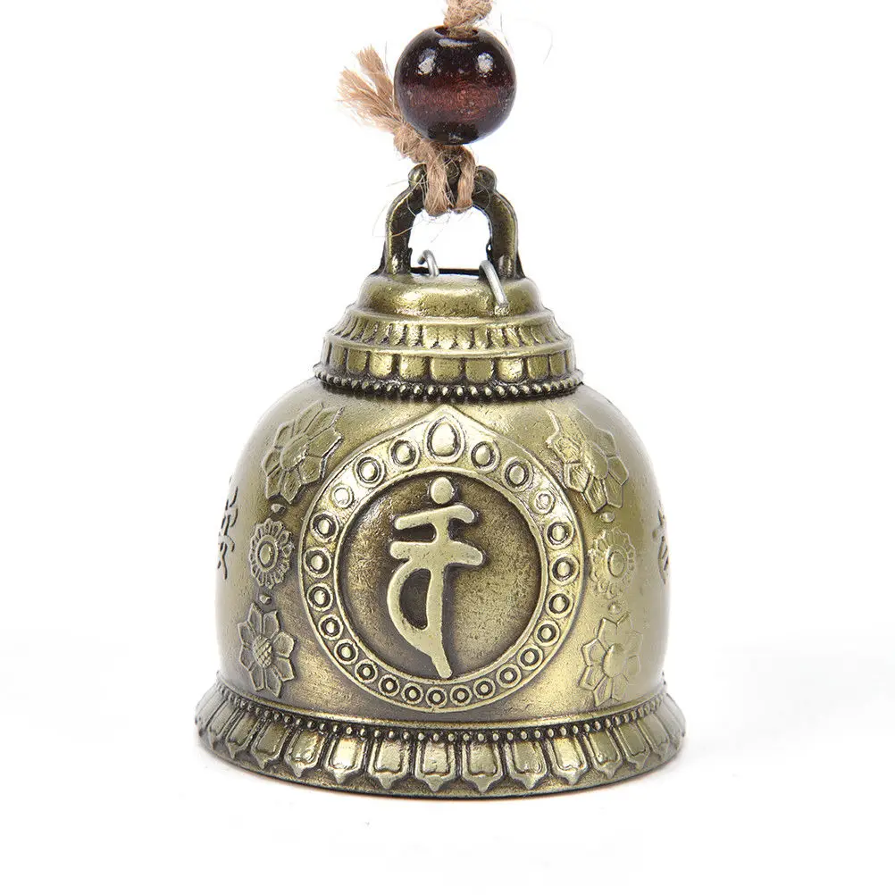 

Wind Chime Bell Zinc Alloy gifts Bronze living room Feng Shui Good Luck Fortune Home Garden Wall Art Hangings Decorations