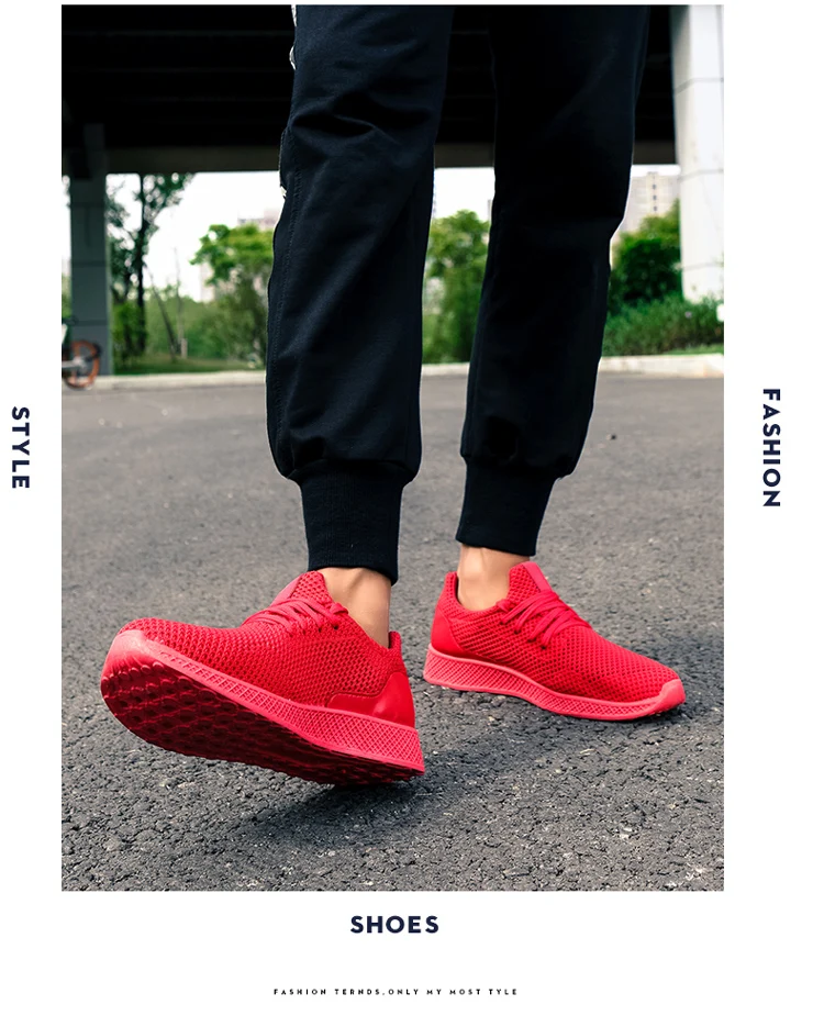 5 Mode red black Confortable Mâle red Unn k17 Tricoté Large k18 k18 k17 black Taille Mouche Lacets Automne 7 Chaussures 10 Respirant Décontractées Hommes À gray k18 gray K17 aRRwdq