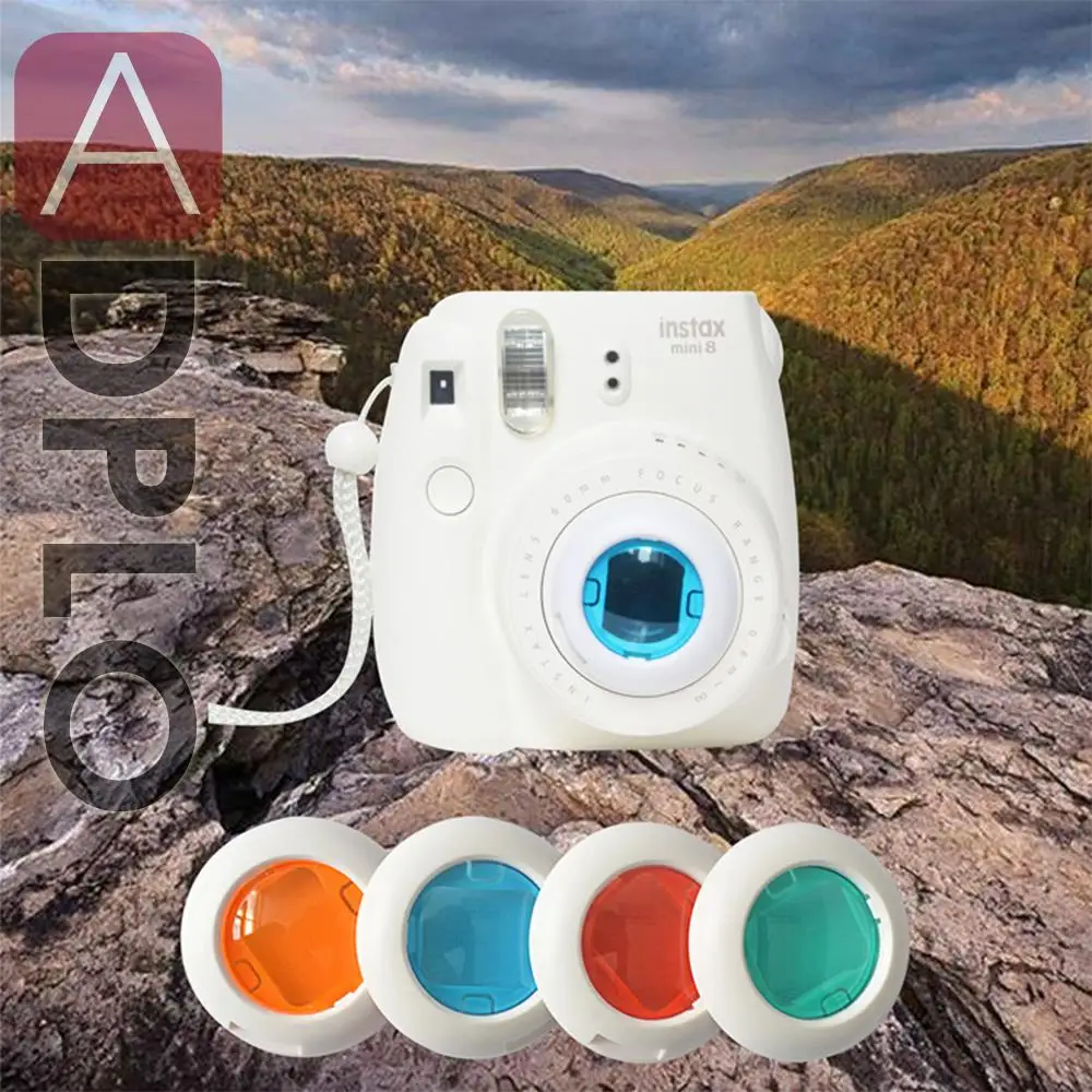 Colorful 4 Colors Filter Close Up Lens Suit For Instax Fujifilm Mini 7S Mini 8 Polaroid Camera