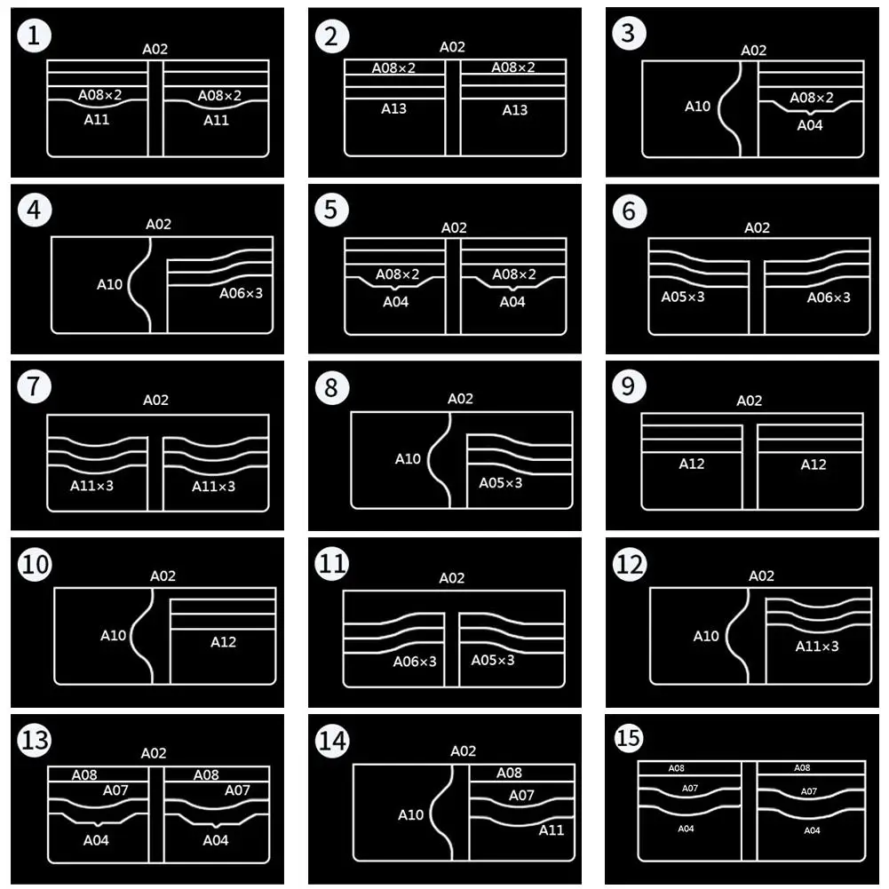 13 шт. акриловый кошелек шаблон трафареты набор формы чертеж линейки Кожа ремесло DIY ручной работы инструменты