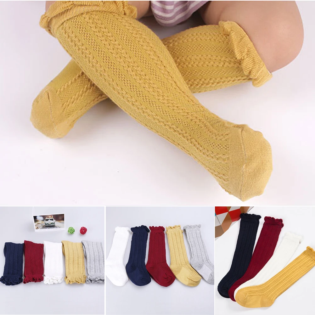 baby red knee high socks