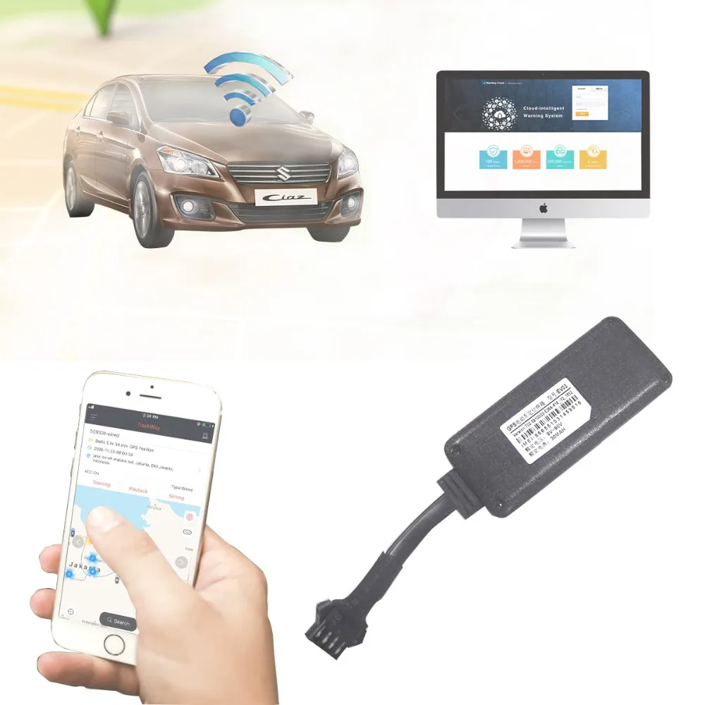 WanWayTech gps трекер EV02 автомобиль положение блок сигнализации защита с отслеживающая