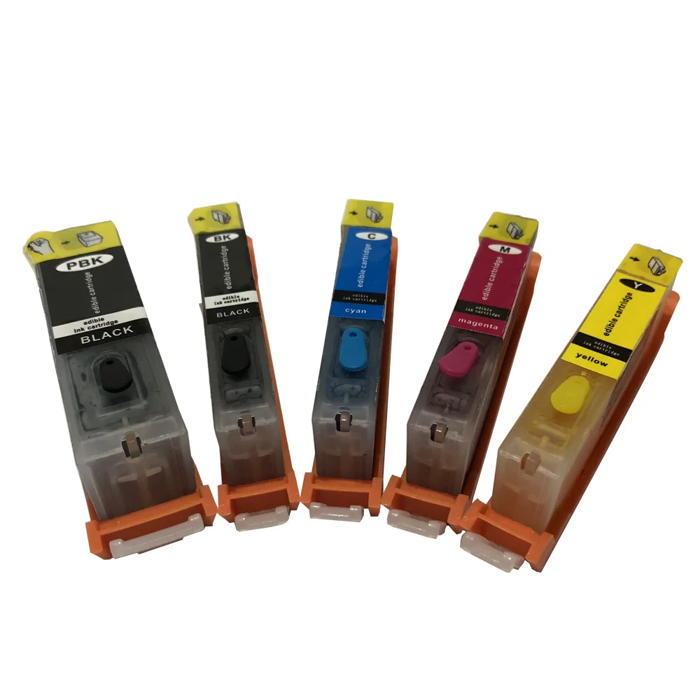 5 PK Edible Ink Cartridge PGI 750 CLI 751 compatible for canon PIXMA