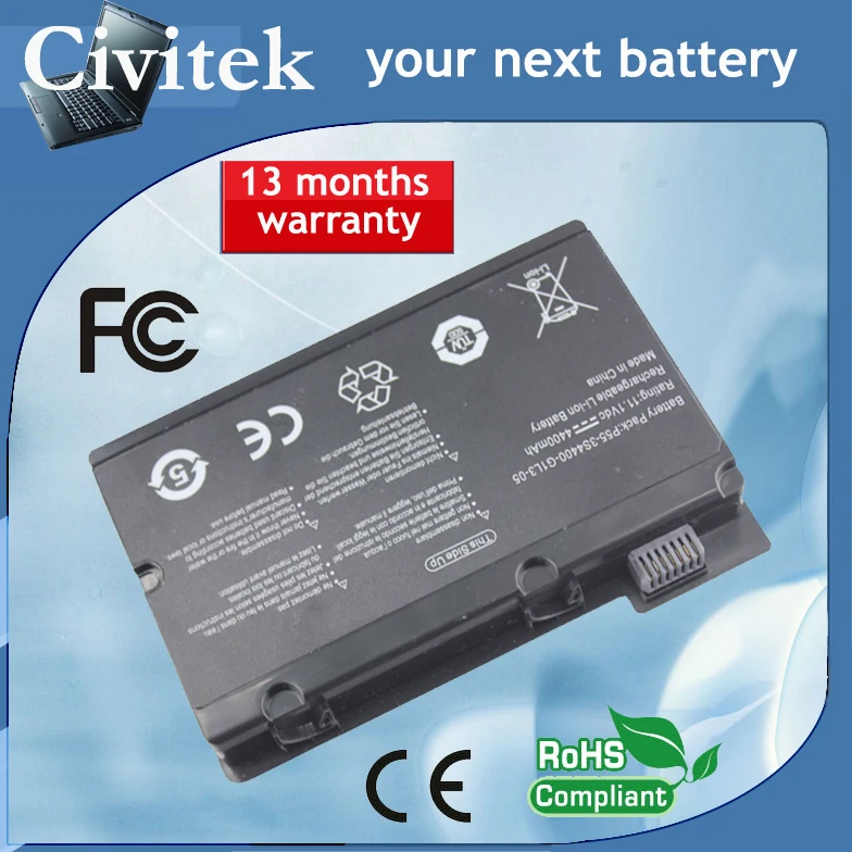 Аккумулятор для Fujitsu Amilo Pi2530 Pi2550 Pi2540 Xi2428 Xi2528 One C7000 Uniwill p55im0 3S4400 | Компьютеры и офис