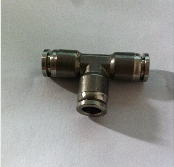 

10mm Union Tee stainless steel 316 Push in fittings ,Pneumatic air fittings
