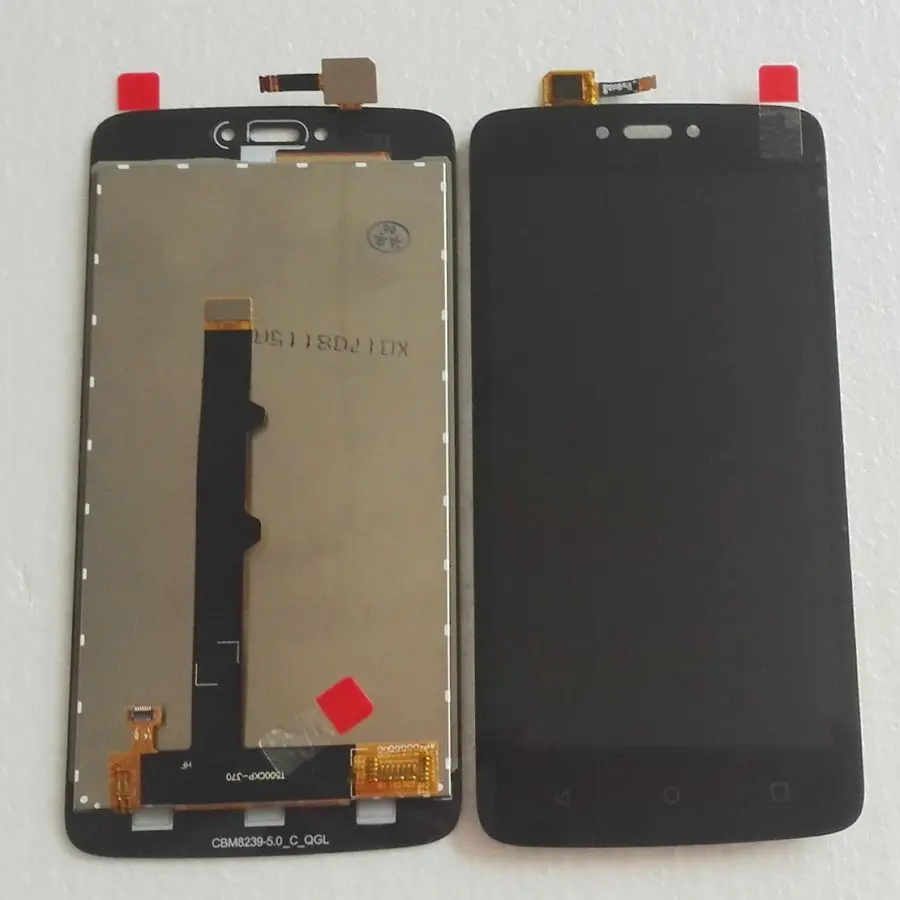 Goede Voor Motorola Moto C XT1750 XT1755 Xt1754 Lcd scherm + Touch Glas screen digitizer vergadering Pantalla zwart Volledige