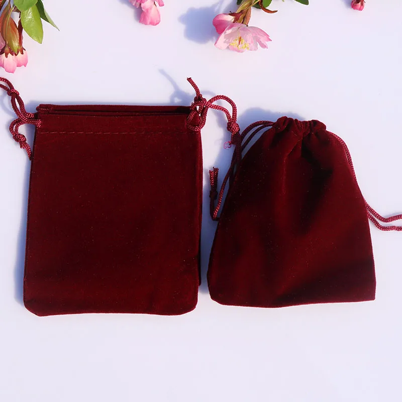 small velvet pouch bag