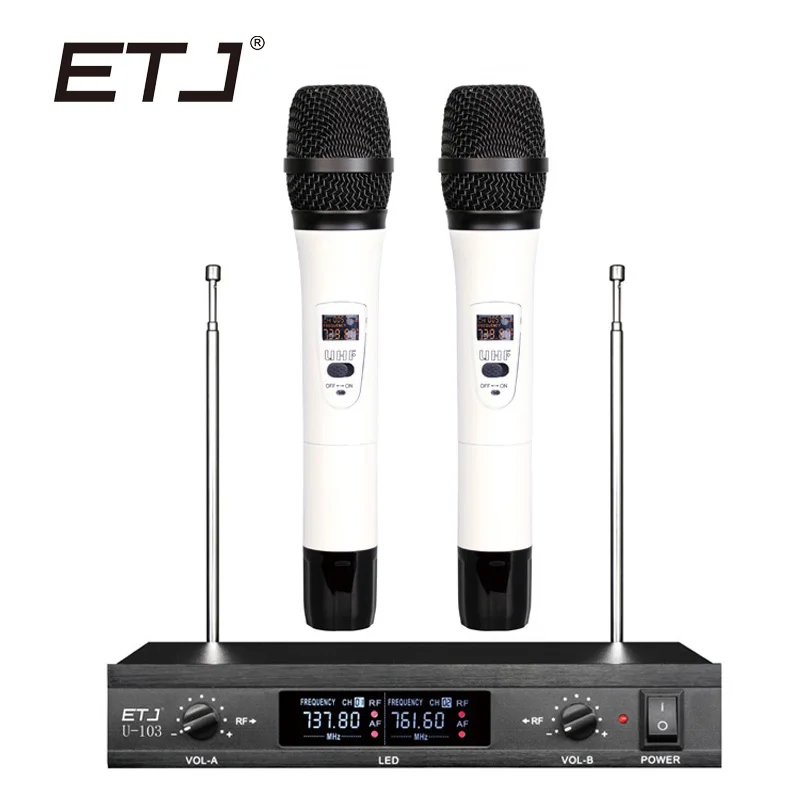 ETJ бренд двойной беспроводной микрофон изменяемый ручной поясной беспроводной микрофон U-103 - Цвет: Model 4