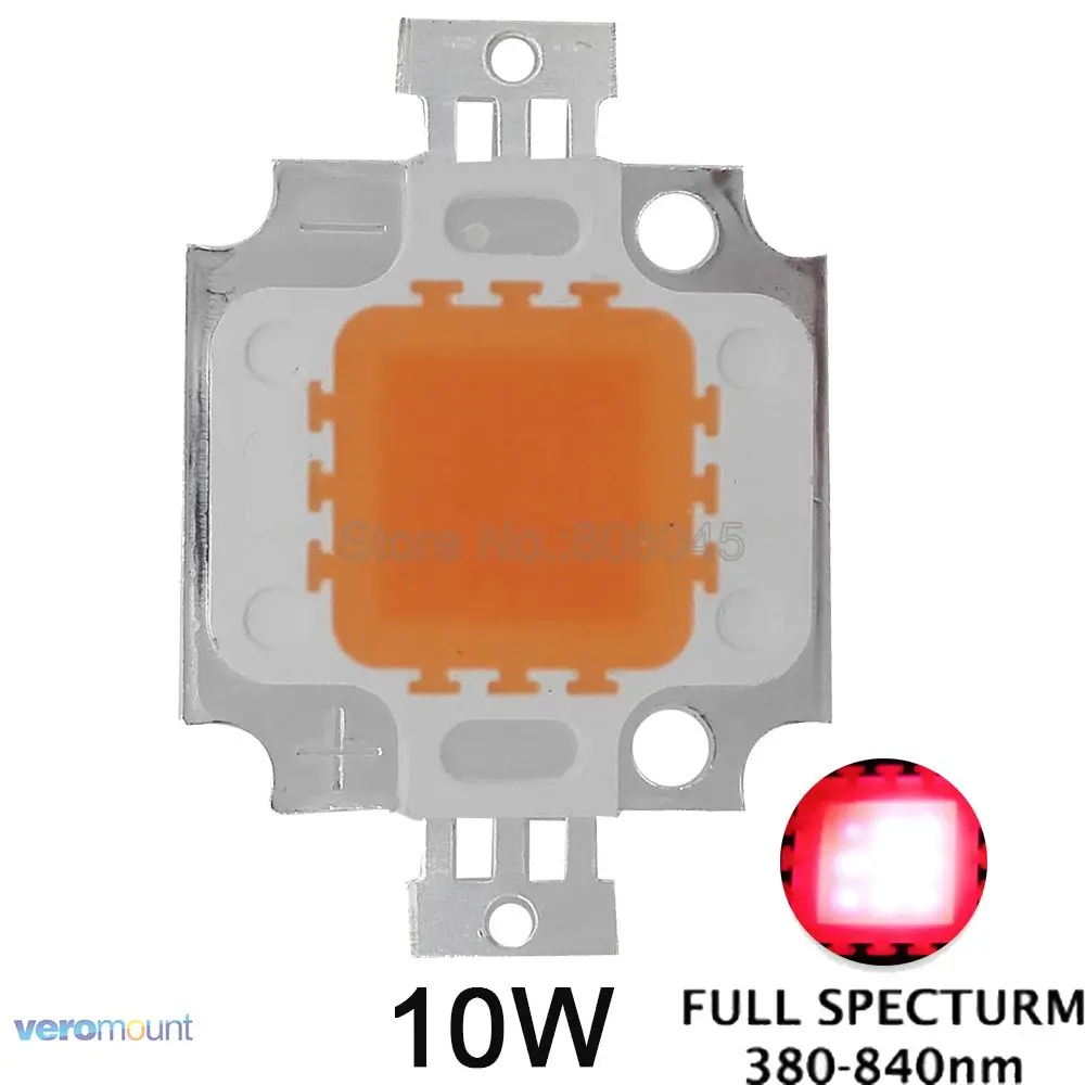Epi led s 10 Вт полный спектр 380 нм-840нм COB Встроенный высокомощный светодиодный