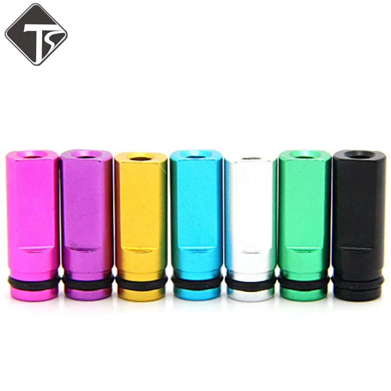 

1PC Flat Aluminum Drip Tip 510 Mouthpiece For Electronic Cigarette 510 interface Atomizer vape Tank
