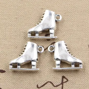 

4pcs Charms Ski Boots 21x18x6mm Antique Making Pendant fit,Vintage Tibetan Bronze Silver color,DIY Handmade Jewelry