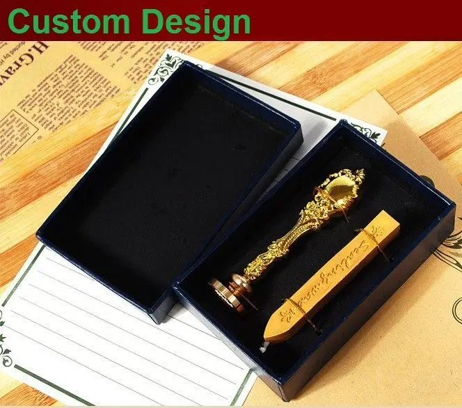 

Custom Design Stamp Wax Seal Stamp Metal Handle Wedding Invitations Favors And Gifts Free Shipping