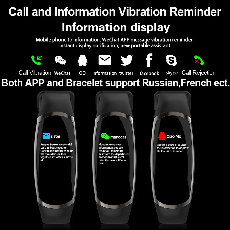 Najtaniej Inteligentne bransoletka R16 mężczyźni kobiety zegarek mierzący uderzenia serca pomiar podczas snu pomiar ciśnienia krwi android ios kolor wiadomość opaska sportowa