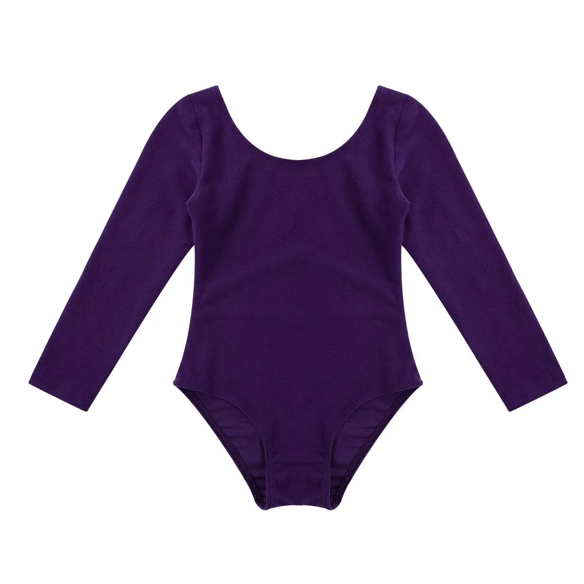 Гимнастический купальник балет для маленьких девочек Одежда для танцев черные фиолетовые балетные трико хлопок гимнастическое трико для танцев - Цвет: Purple