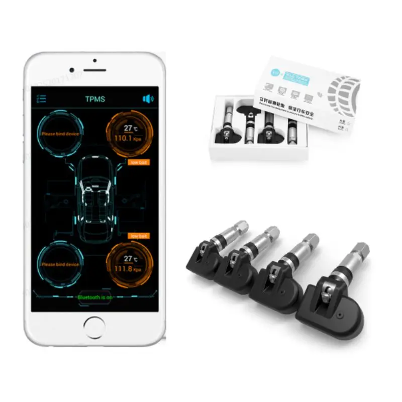 VC601 Ble Tpms автомобильная система контроля давления в шинах Bluetooth 4,0 дисплей с низким энергопотреблением в приложении DC 3 V 4 внутренние датчики