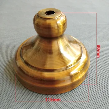 

115x80mm High quality antique goldTable Lamp Base pandent light canopy for table lights DIY Light accessories