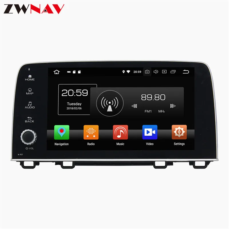 Sale 9 inch Android 8 Car DVD Player GPS navigation For Honda CRV 2017 2018 headunit multimedia player tape recorder 0
