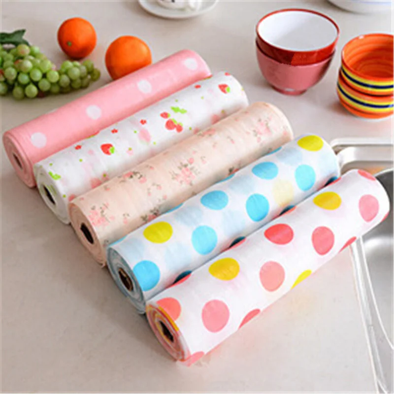

300X30CM Polka Dots Shelf Contact Paper Cabinet Drawer Liner Kitchen Table Mat