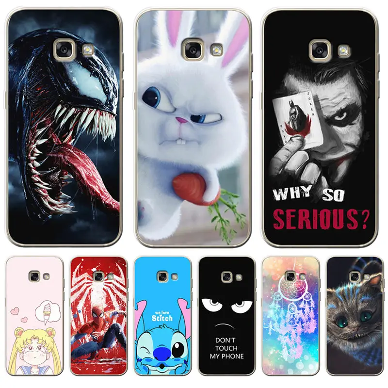 

Luxury Marvel For Samsung Galaxy A9 A8 A7 A6 A5 A3 2016 2017 2018 Cover Case Silicone Funda Coque Capinha Etui joker stitch cute