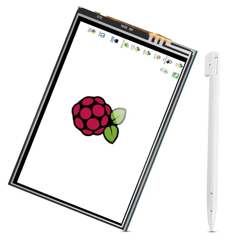 LED Screen and Pen 3," ЖК-дисплей с сенсорным экраном для Raspberry Pi 2/Raspberry Pi 3 Model B+ прозрачный акриловый Футляр+ сенсорная ручка+ радиаторы - Цвет: LED Screen and Pen
