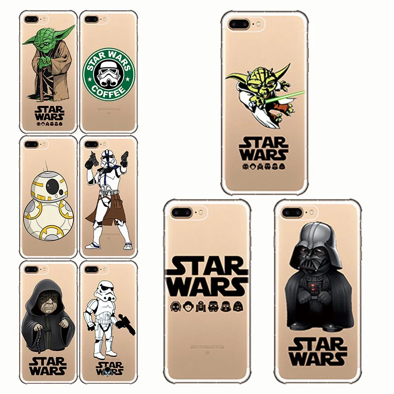 

Star Wars R2D2 BB8 Stormtrooper Coffee Darth Vader Phone Case Silicone Soft Capinha Cover for iphone X 5S 6 7 8 PLUS XR XS MAX