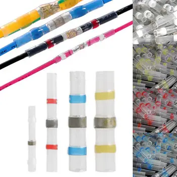 

100pcs Waterproof Solder Seal Heat Shrink Wire Butt Terminal Connector Set