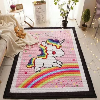 

Cute Cartoon Cotton Eco-Friendly Baby Crawling Mat Thickening child Folding Baby Mats Living Room Carpet Climb Pad