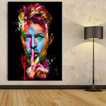 

Canvas Modern HD Prints Wall Art 1 Panel Pictures David Bowie Singer Songwriter Amazing Posters Home Decor Paintings Framework