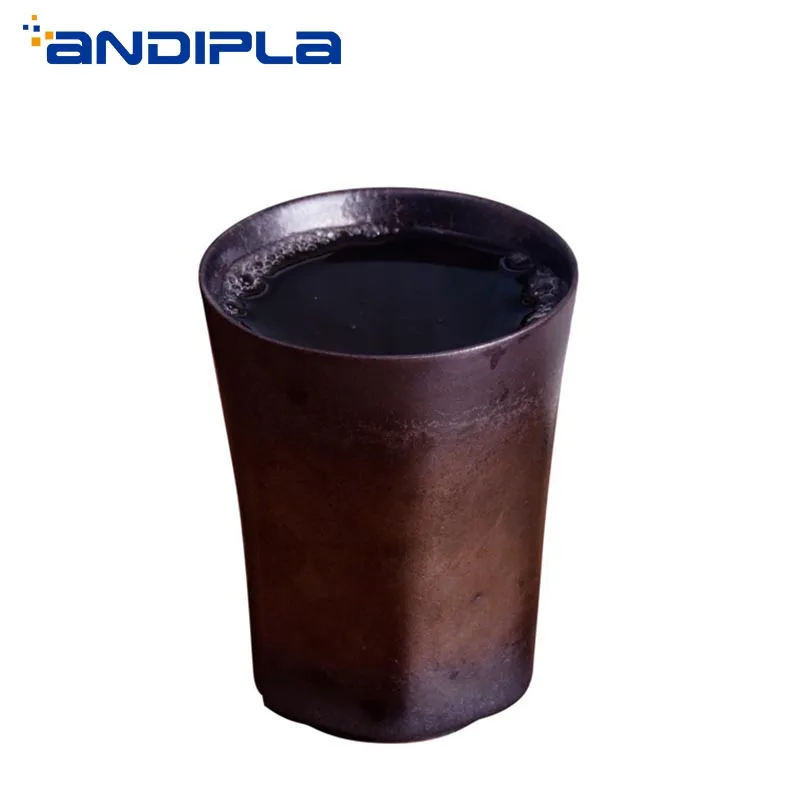 320ml Japanese Style Coarse Pottery Coffee Mug Creative Handmade Kiln Glaze Retro Ceramic Teacup Drinkware Office Home Water Mug 320ml Japanese Style Coarse Pottery Coffee Mug Creative Handmade Kiln Glaze Retro Ceramic Teacup Drinkware Office Home Water Mug