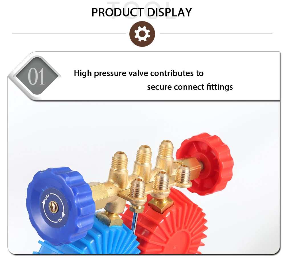 Хладагент манометр набор инструментов таблицы цветные-шланги двойной стол клапан три воздуха Conditionin автомобиль-Стайлинг хладагента тест
