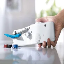 

2018 Mini Portable Handheld sewing machines Stitch Sew needlework Cordless Clothes Fabrics Electric Sewing Machine Stitch Set