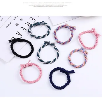 

DHL 5000pcs Twist Elastic Rubber Band Colorful Women Hair Rope Ring Hair Accessories Braiding Tool Female Hair Bands Scrunchie