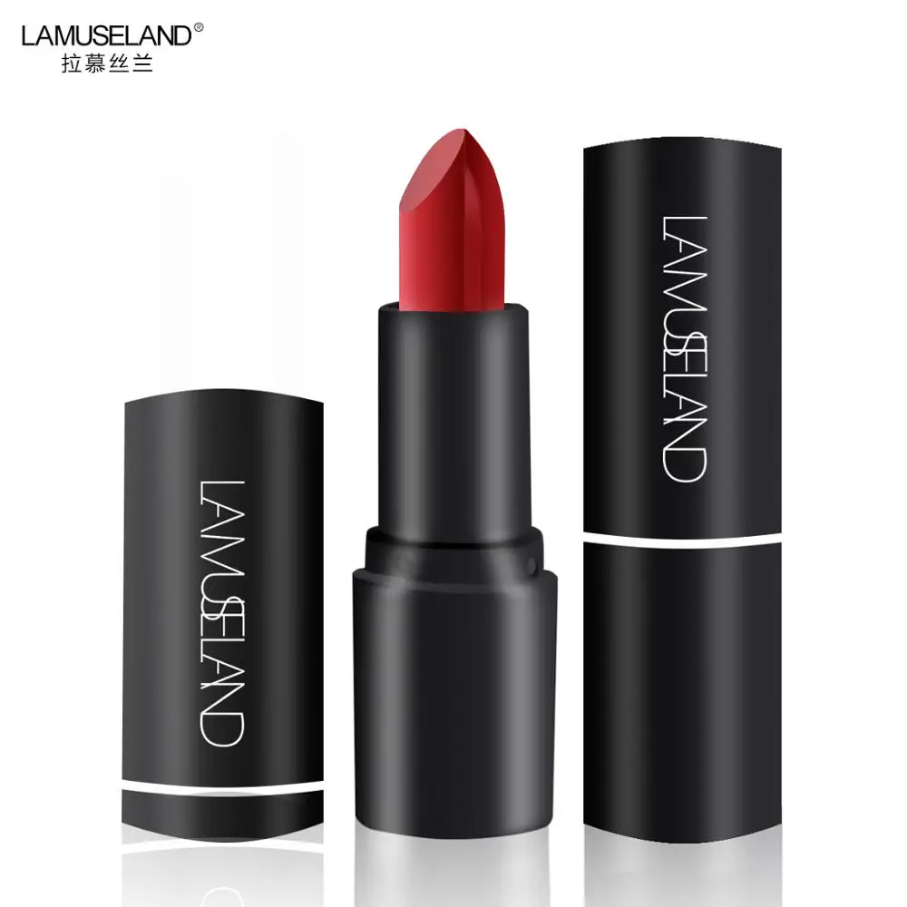 

LAMUSELAND 12 Colors Moisten Waterproof Silk Velvet Lipstick #LA11
