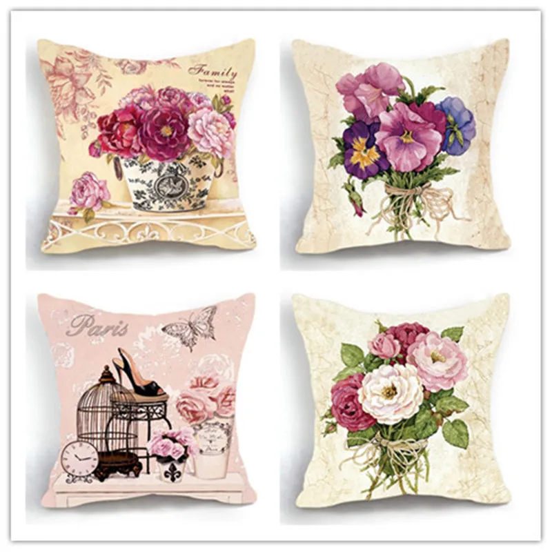 

Luxury Flower Vase Pillow Plant Home cojines decorativos para Vintage Modern