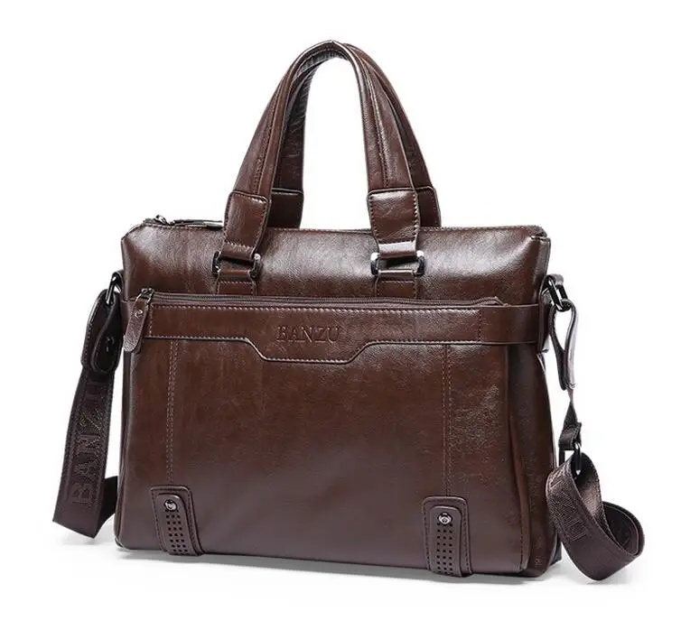 vintage Men s handbags 2016 BANZU High grade man bag brand business shoulder bag casual Men